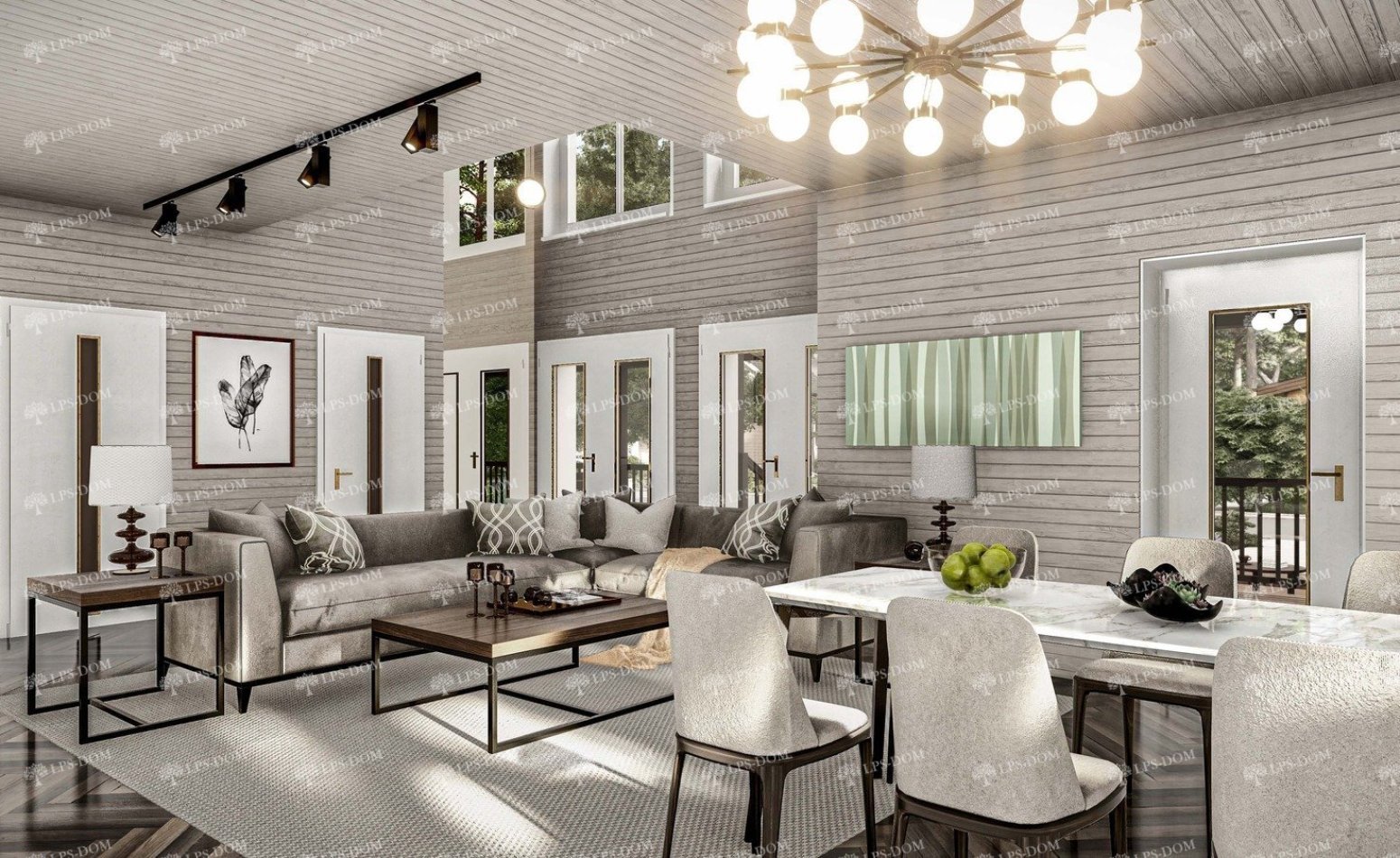 КАРКАСНЫЙ ДОМ ПЕРУДЖА фото интерьера 8