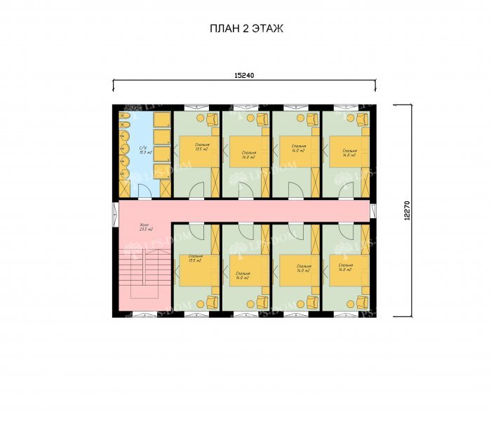 КАРКАСНЫЙ ДОМ ГОСТЕВОЙ ДОМ планировка 2