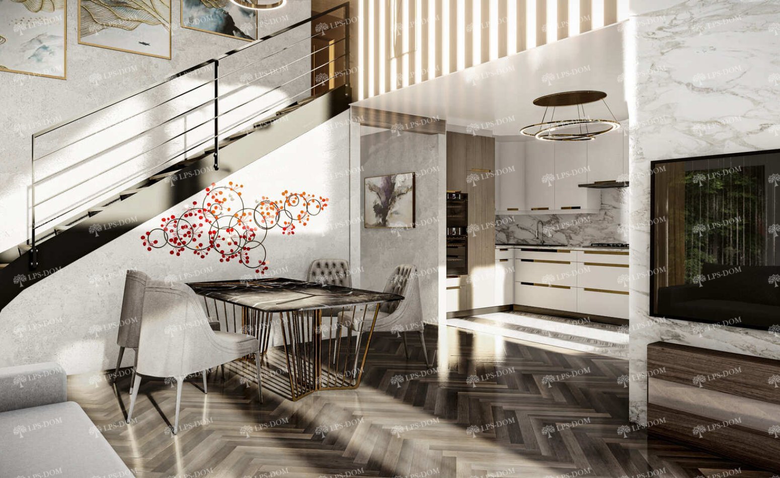 КАРКАСНЫЙ ДОМ НИМ фото интерьера 8