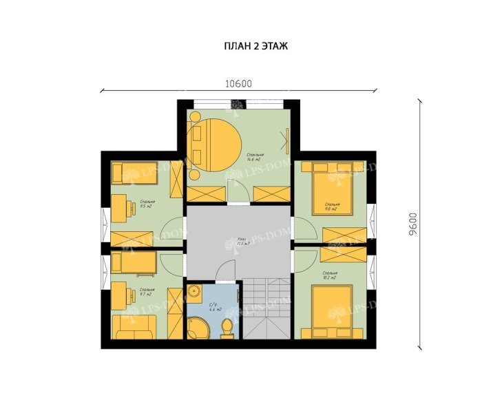 КАРКАСНЫЙ ДОМ ТРЕНТО планировка 2