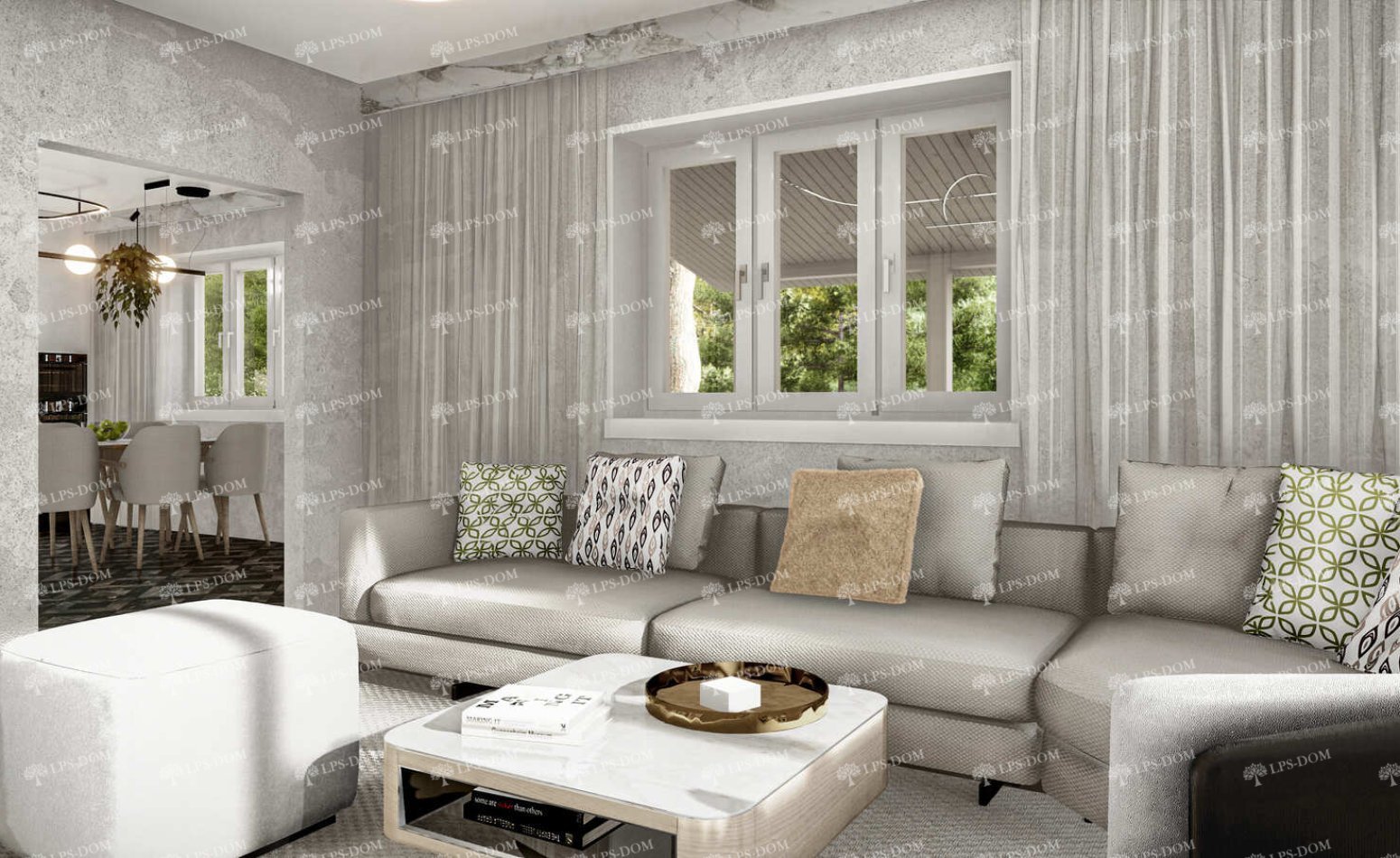 КАРКАСНЫЙ ДОМ КИРКИНЕС фото интерьера 10