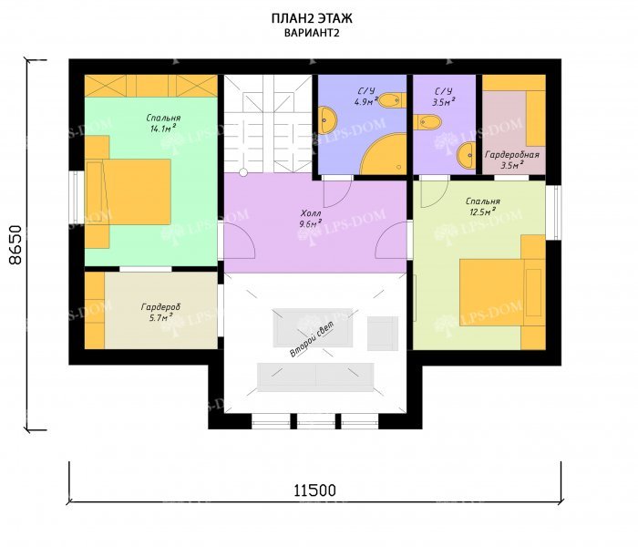 КАРКАСНЫЙ ДОМ СИЕНА планировка 2