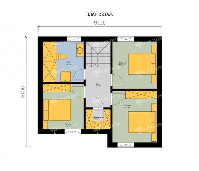 КАРКАСНЫЙ ДОМ ИСТР планировка 2