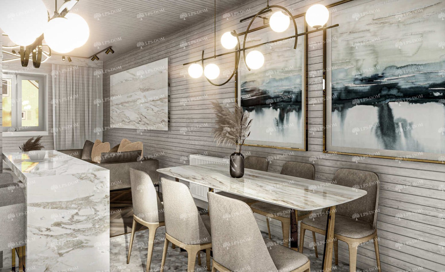 КАРКАСНЫЙ ДОМ ОУЛУ фото интерьера 9