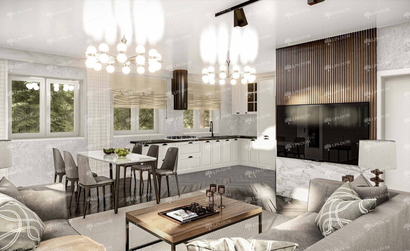 КАРКАСНЫЙ ДОМ ПЕРУДЖА фото интерьера 4