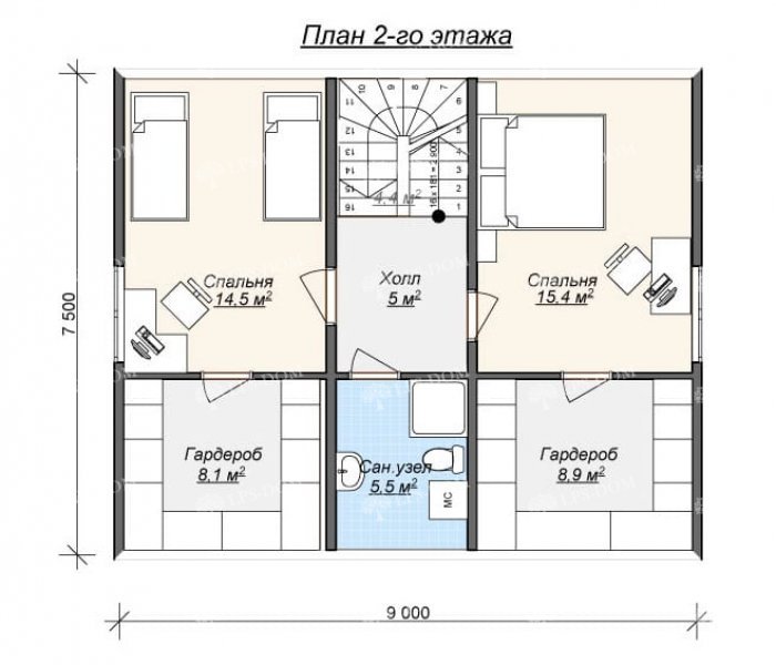 КАРКАСНЫЙ ДОМ ВИГО планировка 2