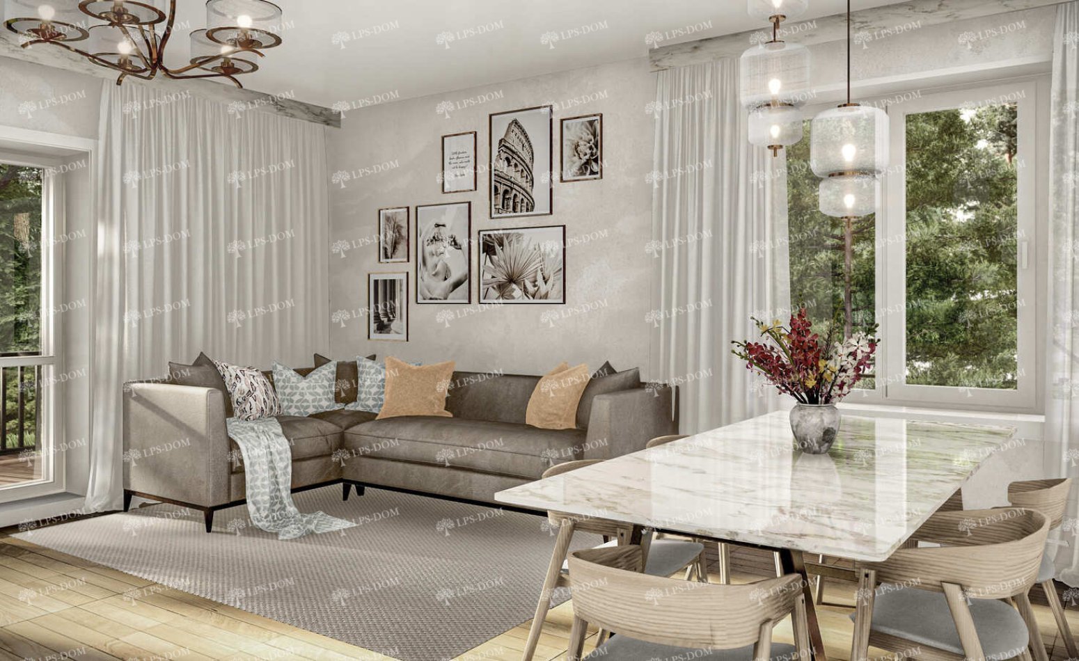 КАРКАСНЫЙ ДОМ КИОТО фото интерьера 5