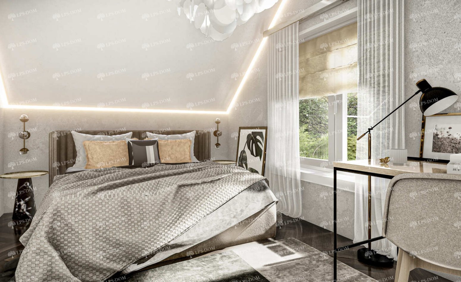 КАРКАСНЫЙ ДОМ СОВИНЬОН фото интерьера 4