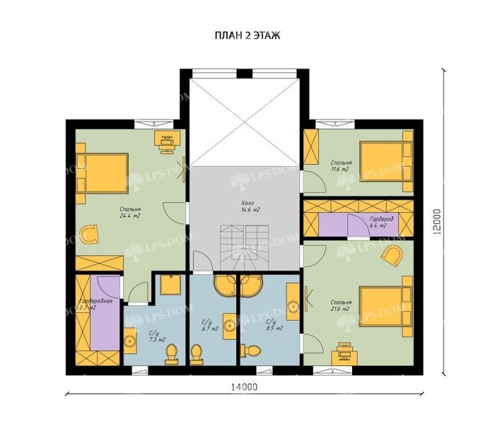 КАРКАСНЫЙ ДОМ КЕМПАР планировка 2