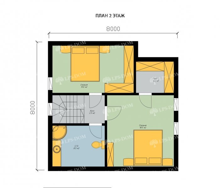 КАРКАСНЫЙ ДОМ НАНСИ планировка 2