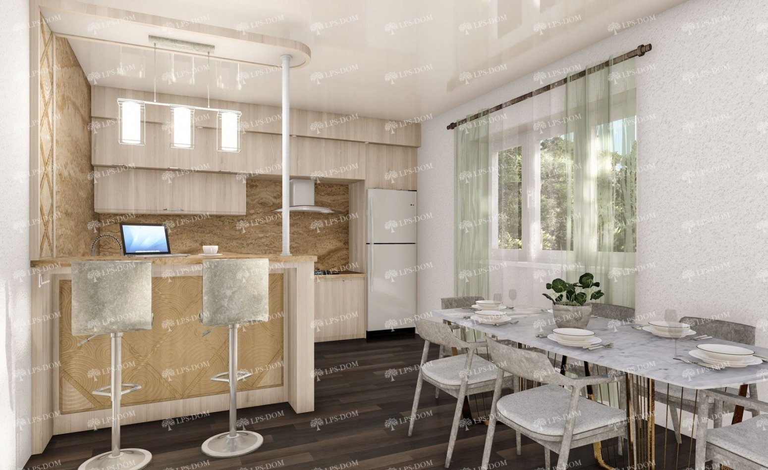 КАРКАСНЫЙ ДОМ НИККО фото интерьера 10