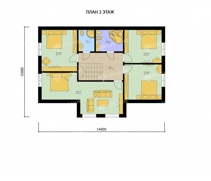 КАРКАСНЫЙ ДОМ АЛТА планировка 2
