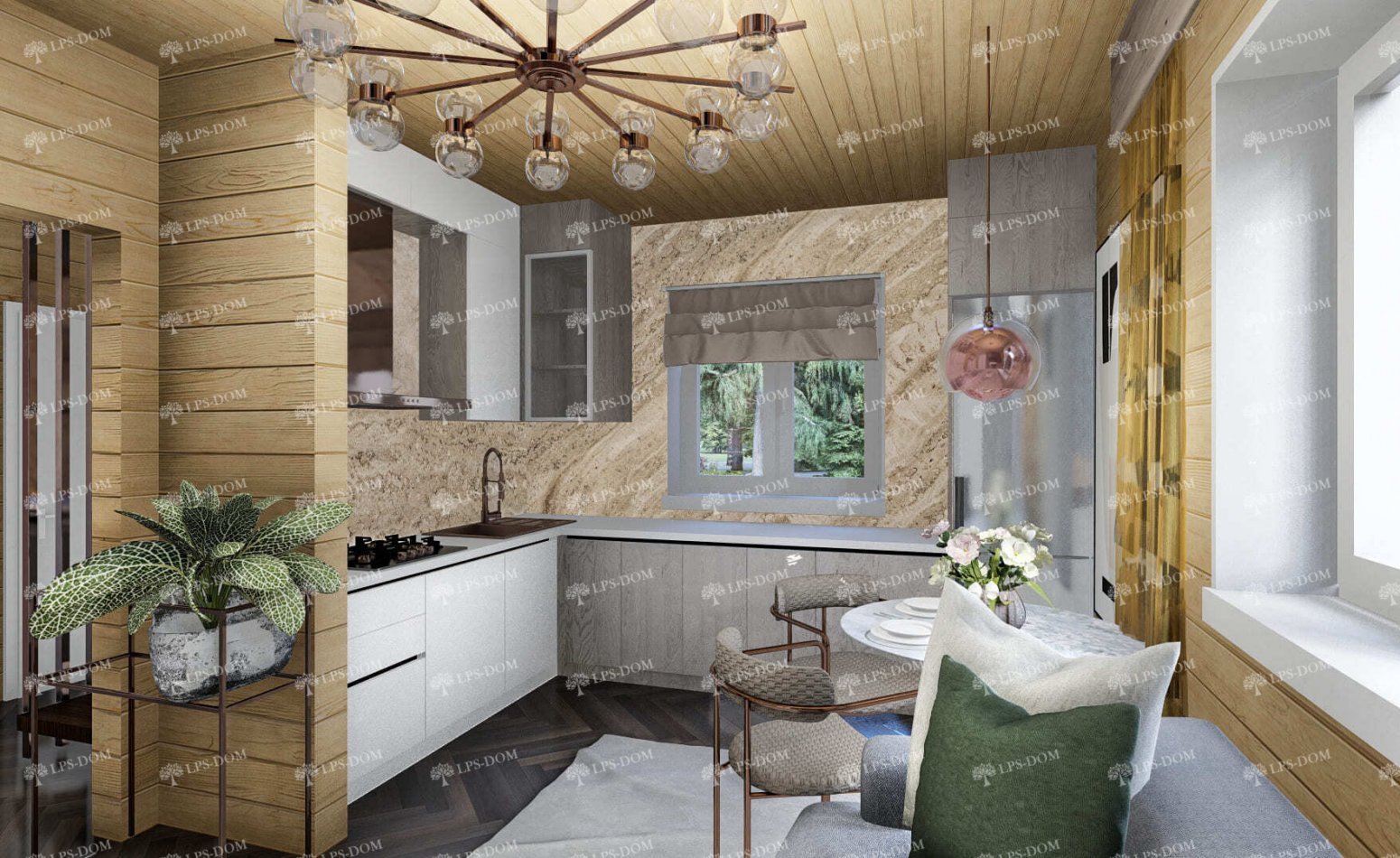 КАРКАСНЫЙ ДОМ ИСТР фото интерьера 5