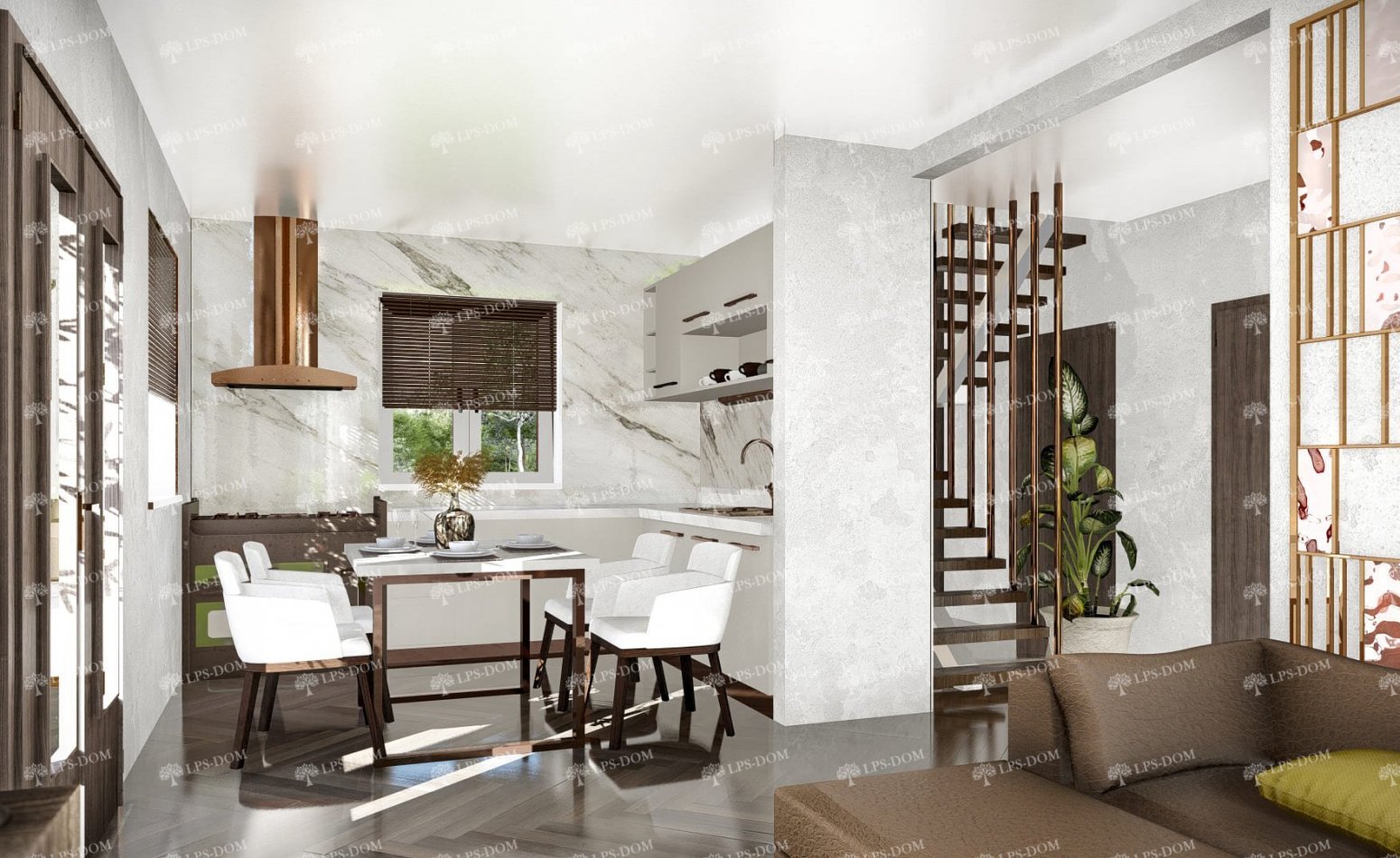 КАРКАСНЫЙ ДОМ БАВАРИЯ фото интерьера 3