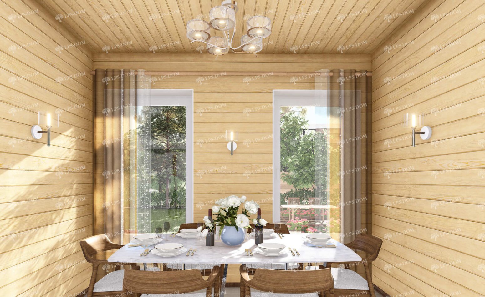 КАРКАСНЫЙ ДОМ ИТАЛЬЯНЕЦ фото интерьера 15