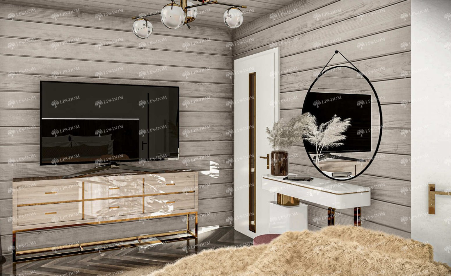 КАРКАСНЫЙ ДОМ ПРИВЕРНО фото интерьера 4