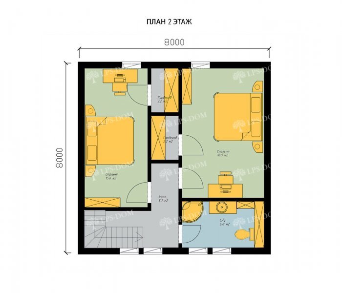 КАРКАСНЫЙ ДОМ ФИНЛЯНДИЯ планировка 2