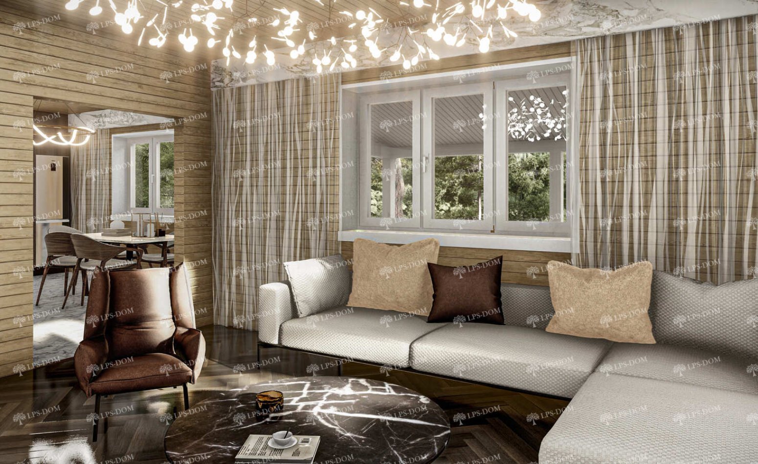 КАРКАСНЫЙ ДОМ НИККО фото интерьера 4