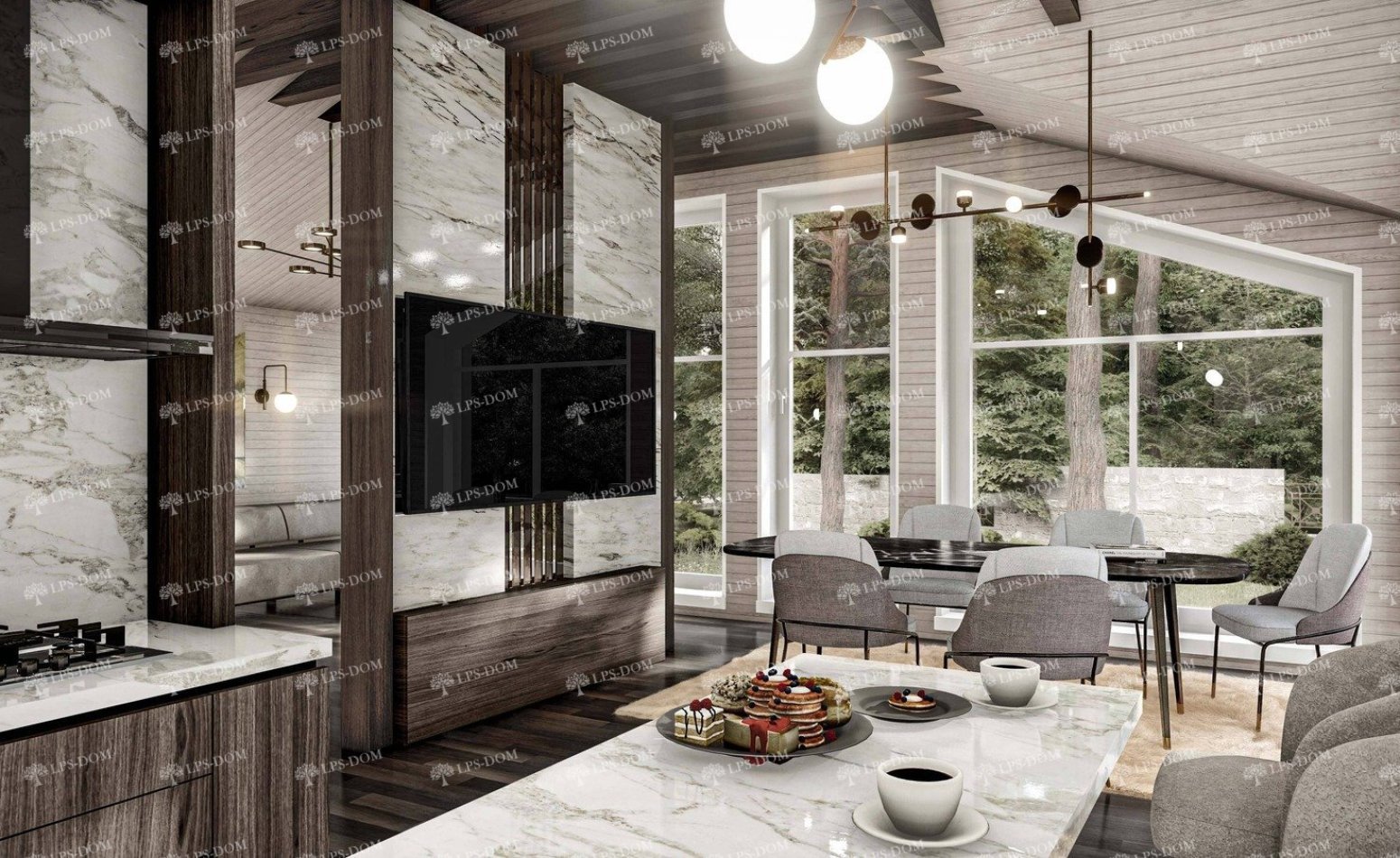 КАРКАСНЫЙ ДОМ БРАГА фото интерьера 10