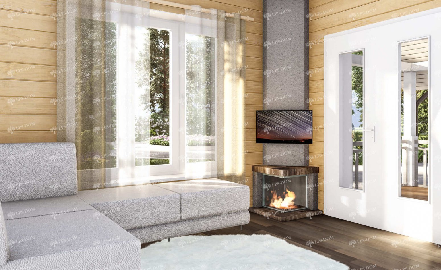 КАРКАСНЫЙ ДОМ АВИНЬЕН фото интерьера 7