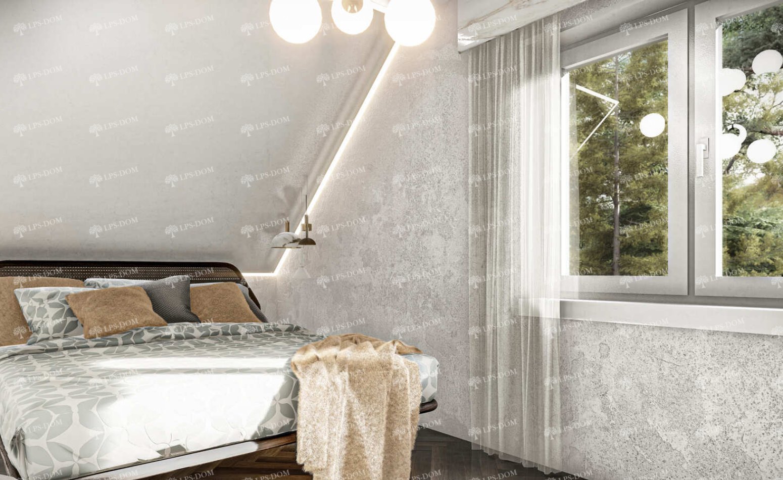 КАРКАСНЫЙ ДОМ ДАРБИ фото интерьера 12