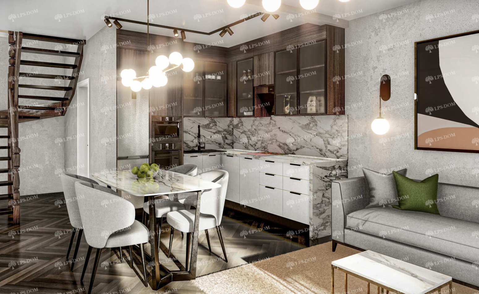 КАРКАСНЫЙ ДОМ ИМПЕРИЯ фото интерьера 15