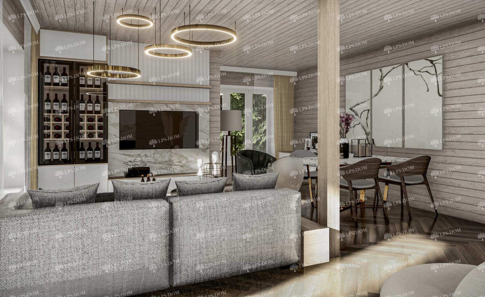 КАРКАСНЫЙ ДОМ ЛАСТОЧКИНО ГНЕЗДО фото интерьера 4