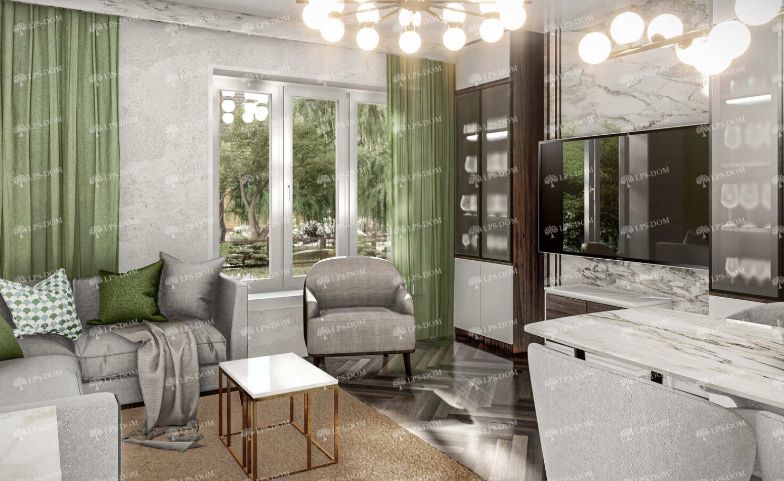 КАРКАСНЫЙ ДОМ ИМПЕРИЯ фото интерьера 13