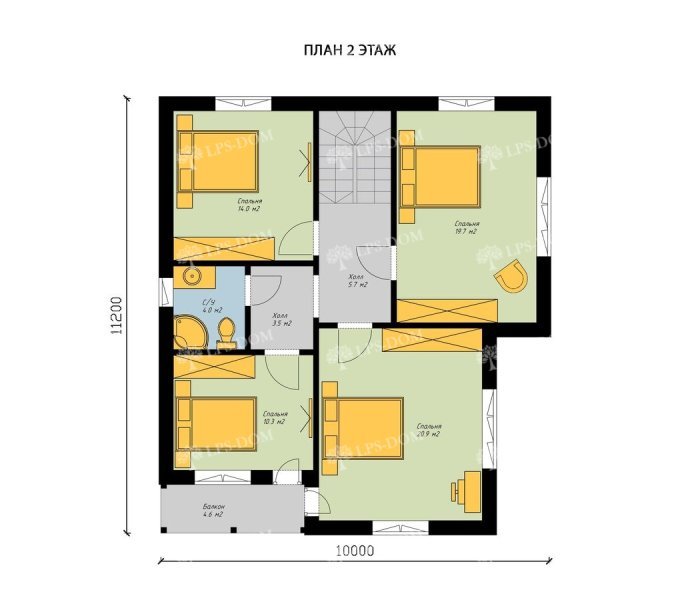 КАРКАСНЫЙ ДОМ НИККО планировка 2