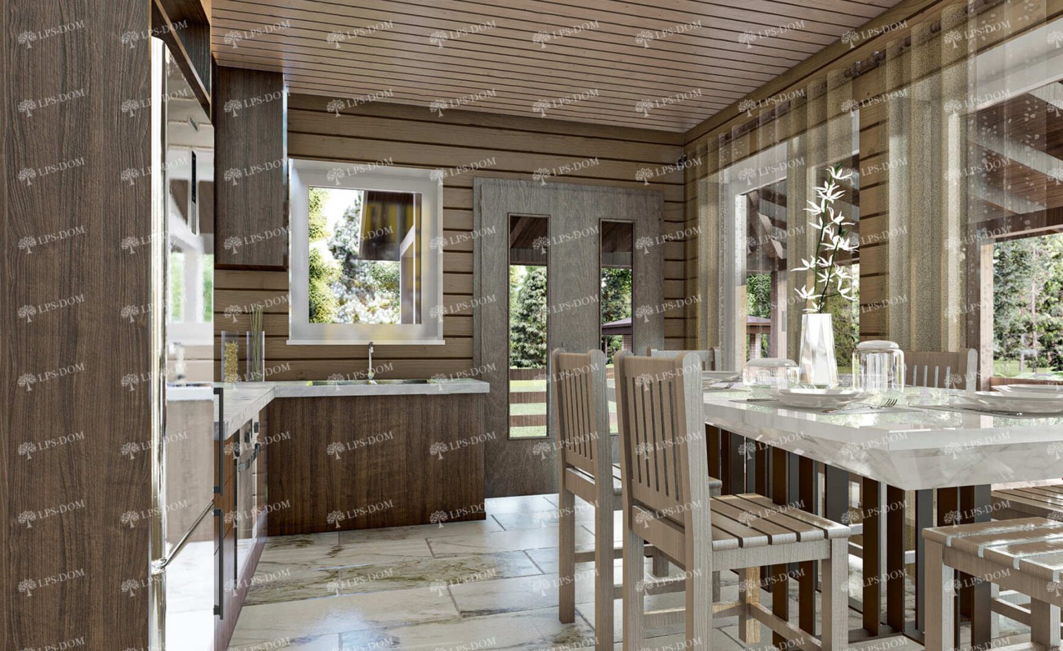 КАРКАСНЫЙ ДОМ ВЕЗУВИЙ фото интерьера 5