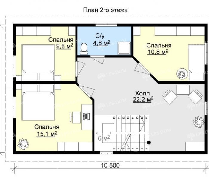 КАРКАСНЫЙ ДОМ СЕНЕЖ планировка 2