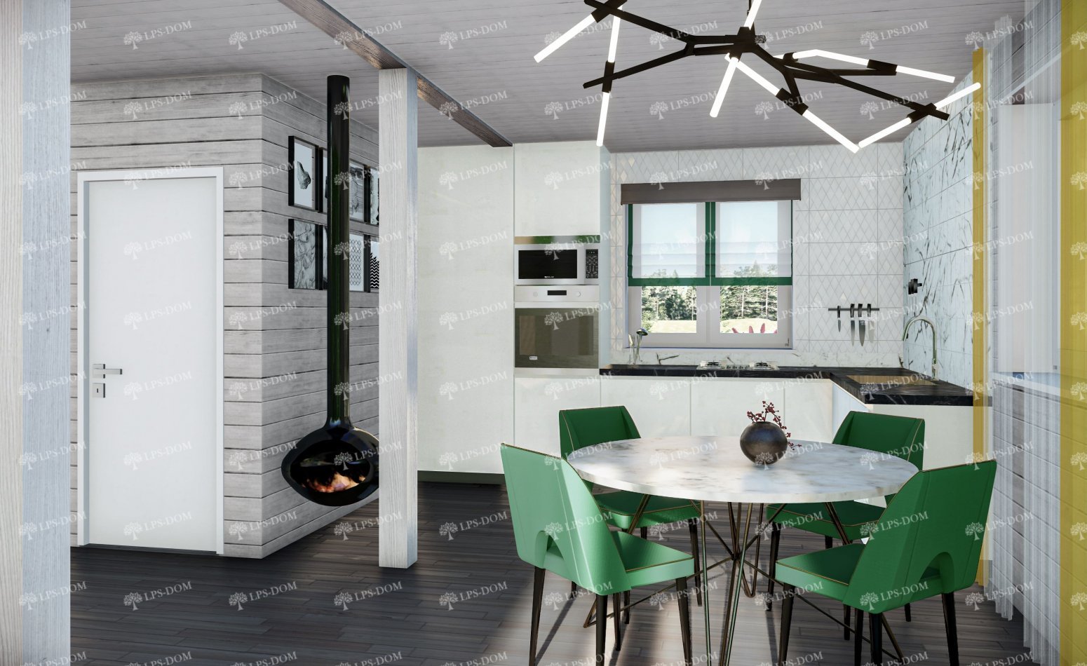 КАРКАСНЫЙ ДОМ НОКИА фото интерьера 5