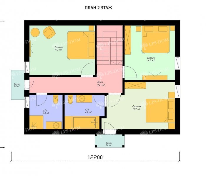 КАРКАСНЫЙ ДОМ МИТО планировка 2