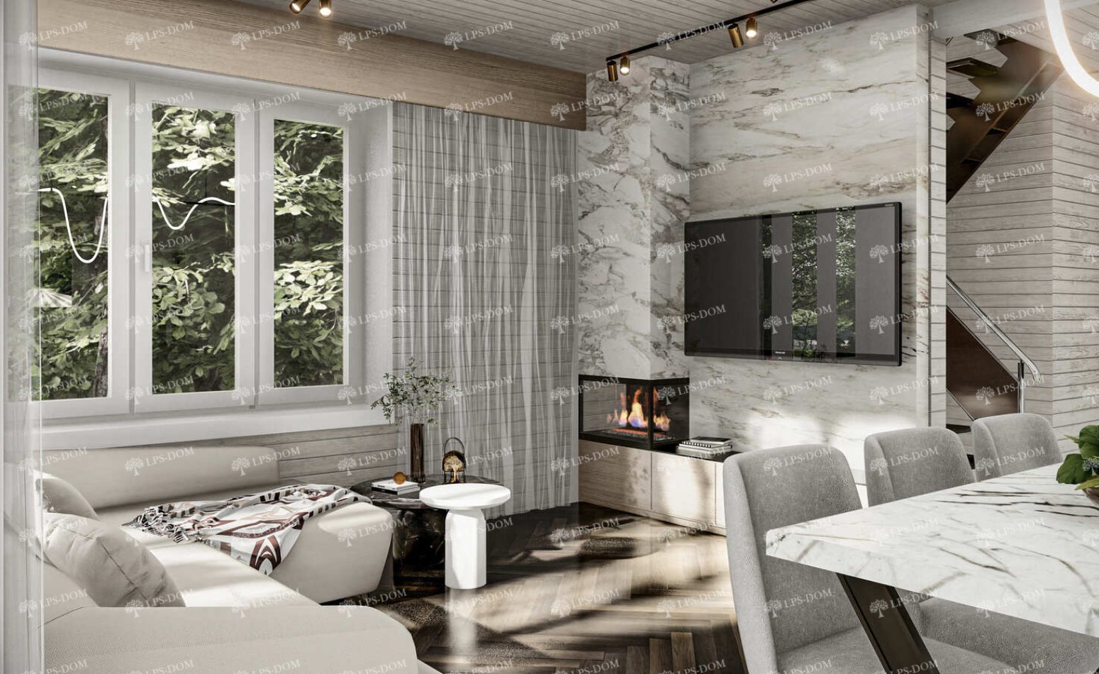 КАРКАСНЫЙ ДОМ БИРКА фото интерьера 4