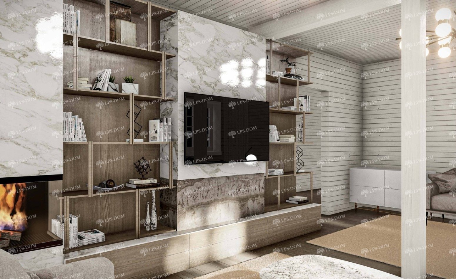 КАРКАСНЫЙ ДОМ ЭРКЕЛИН фото интерьера 9