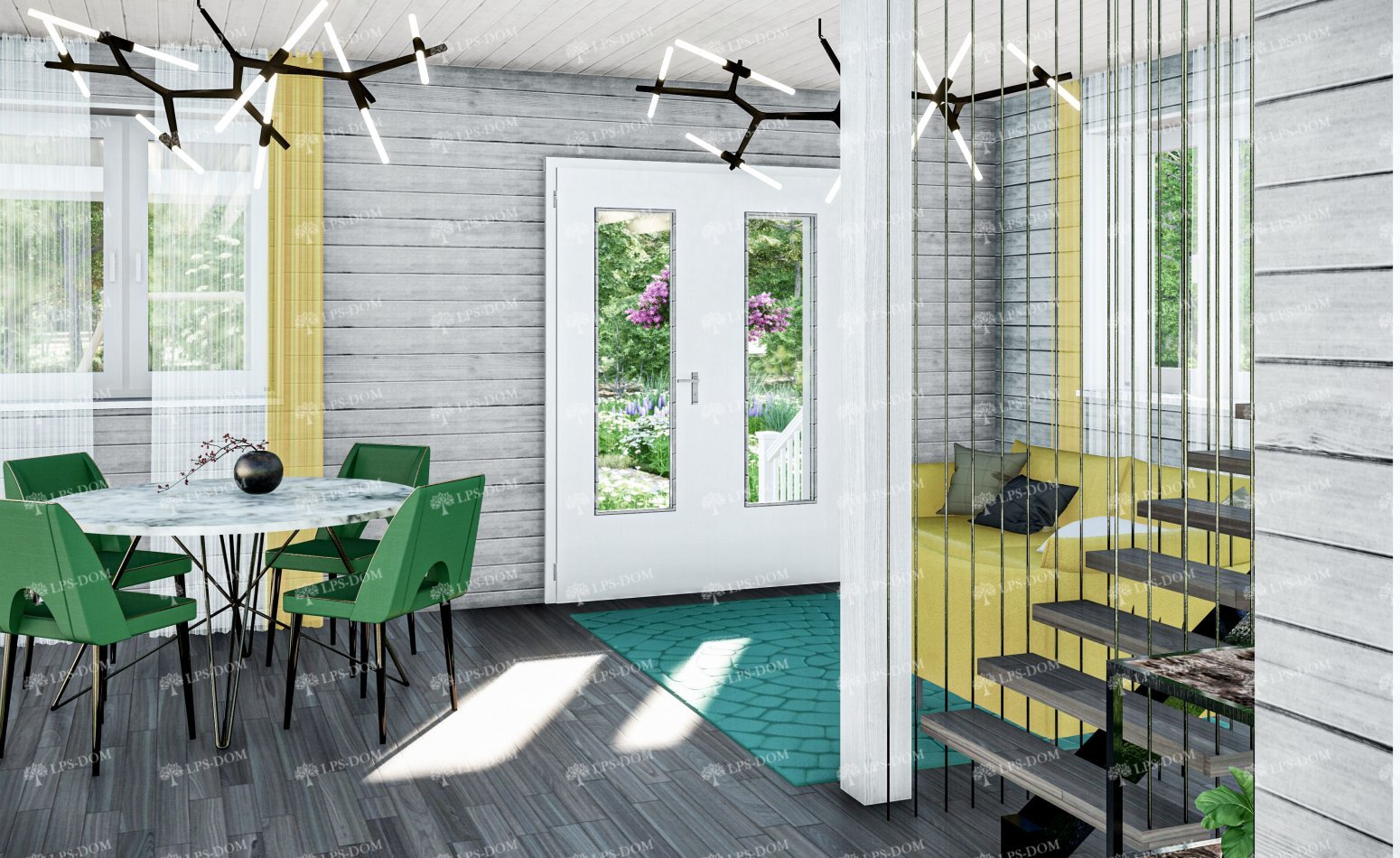 КАРКАСНЫЙ ДОМ НОКИА фото интерьера 4