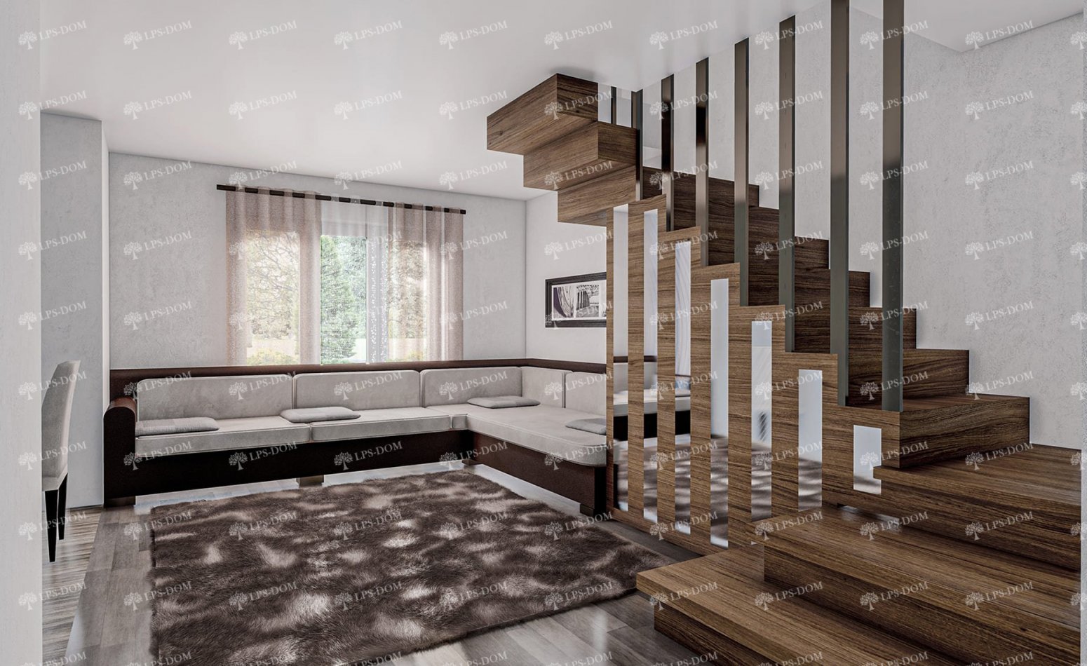 КАРКАСНЫЙ ДОМ АСКОНА фото интерьера 4