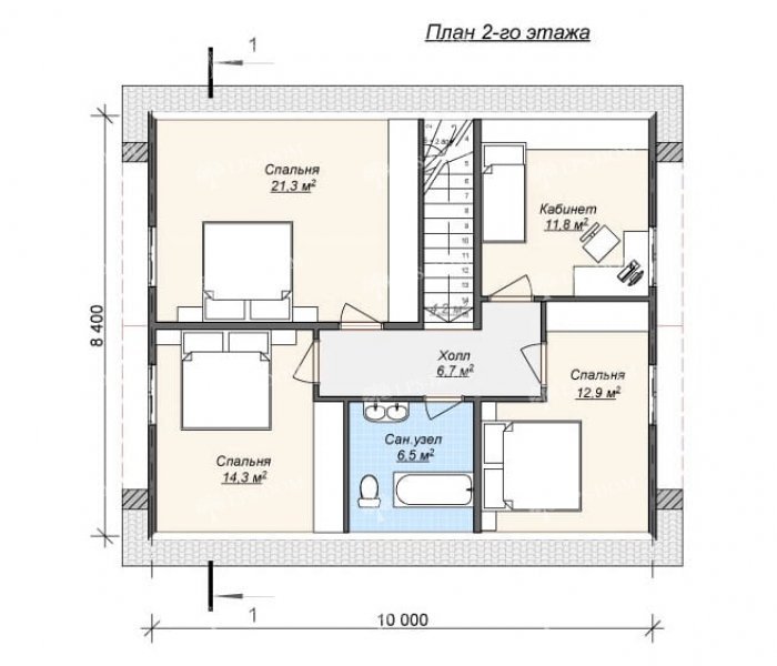 КАРКАСНЫЙ ДОМ ТАУРУС планировка 2