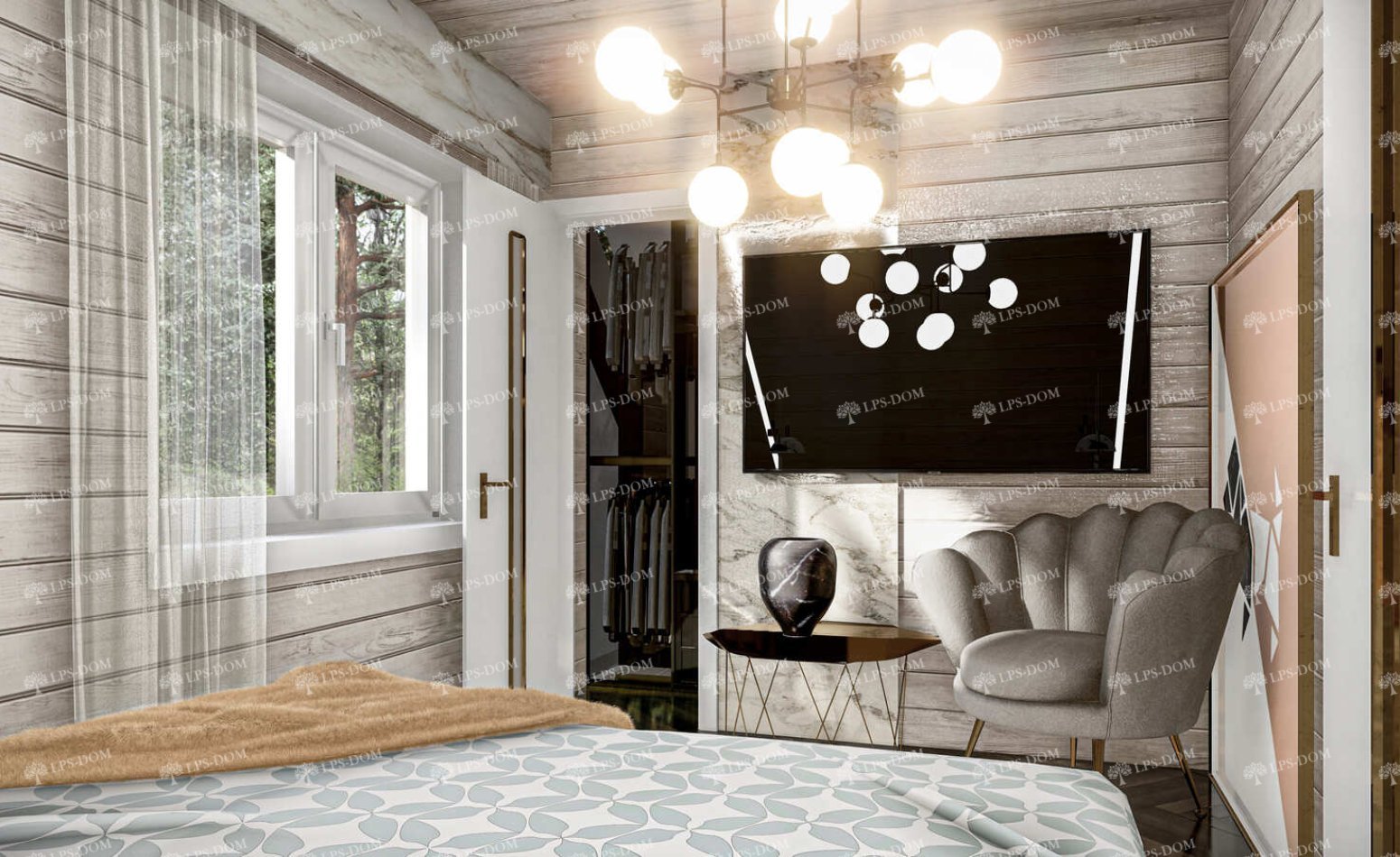 КАРКАСНЫЙ ДОМ ДАРБИ фото интерьера 5