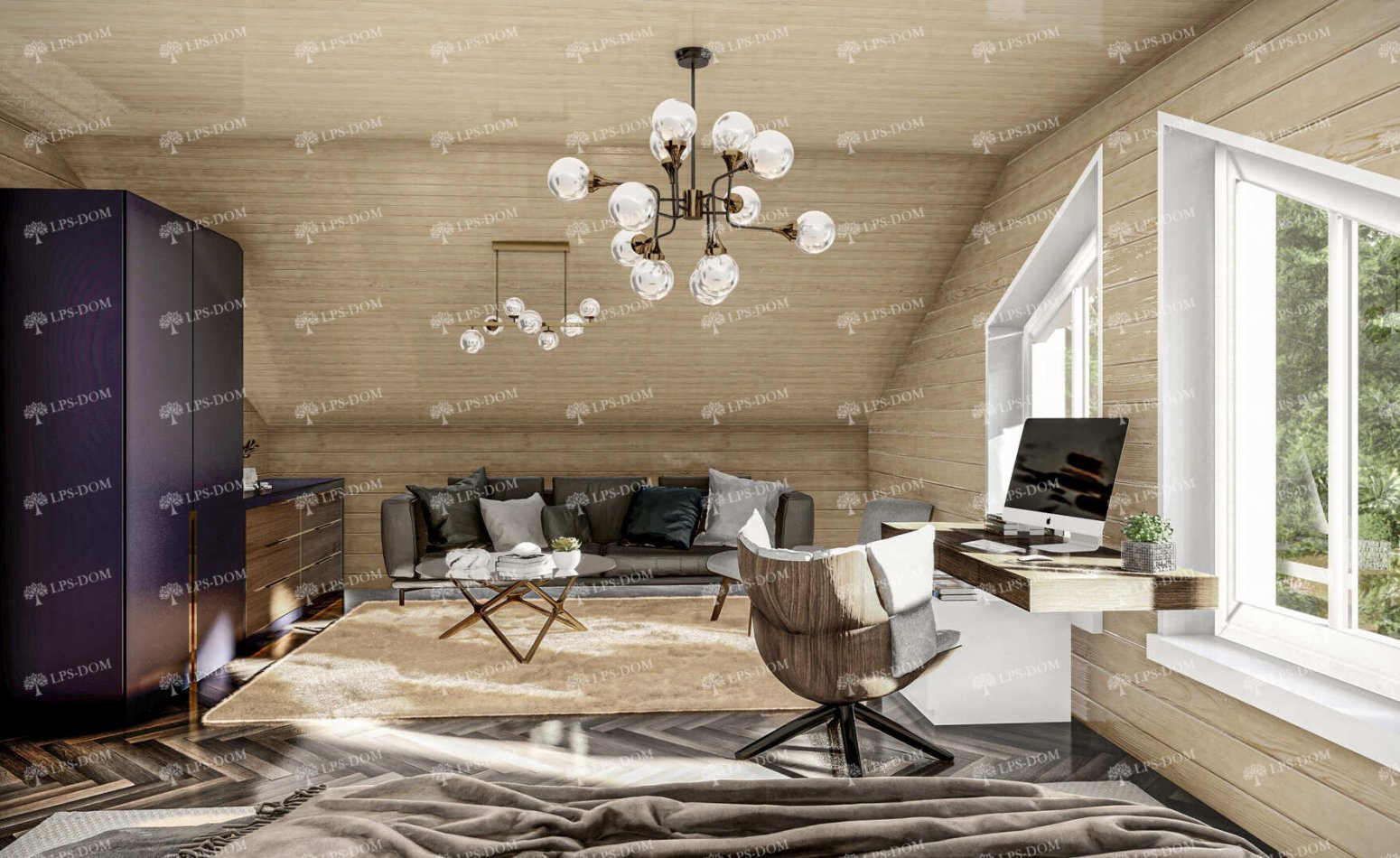 КАРКАСНЫЙ ДОМ БЕРЛИНГТОН фото интерьера 12