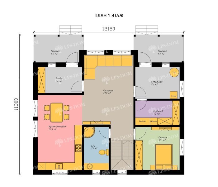 КАРКАСНЫЙ ДОМ ФОРЛИ планировка 3