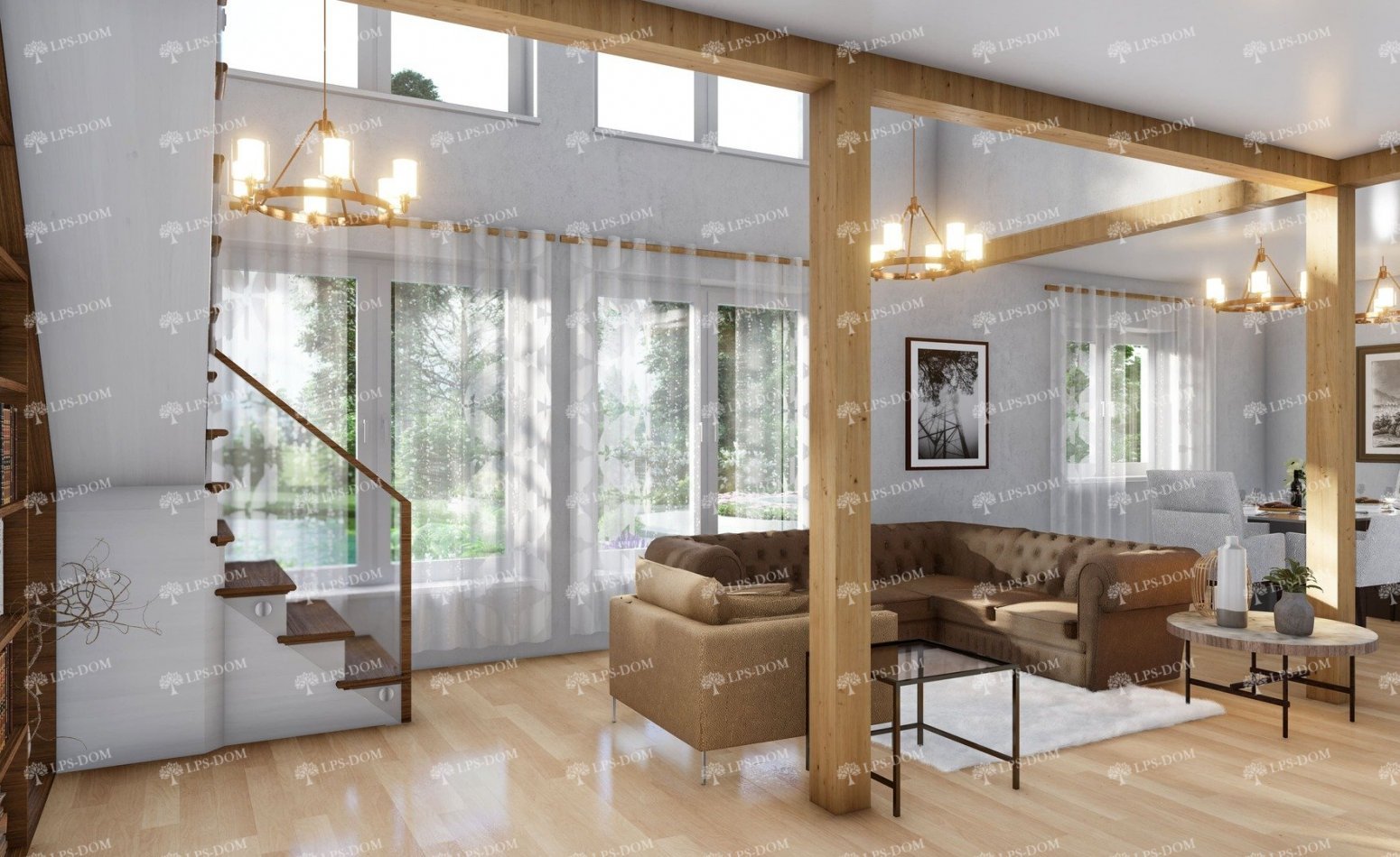 КАРКАСНЫЙ ДОМ ИОКОГАМА фото интерьера 3