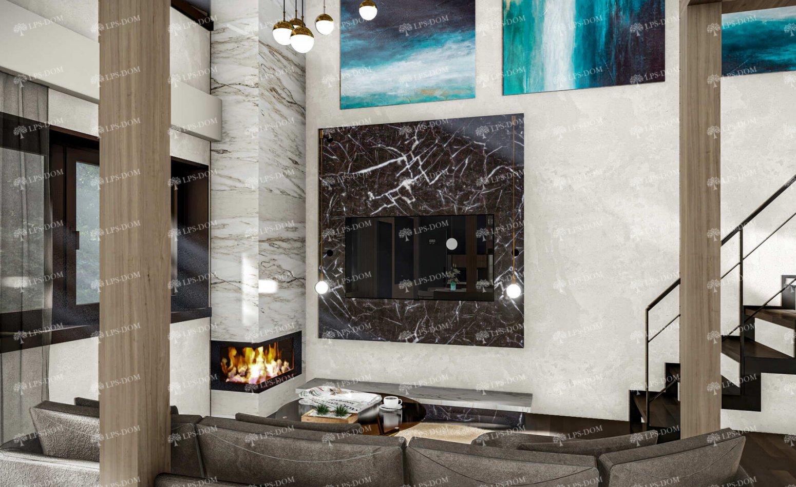 КАРКАСНЫЙ ДОМ ГЛАЗГО фото интерьера 4