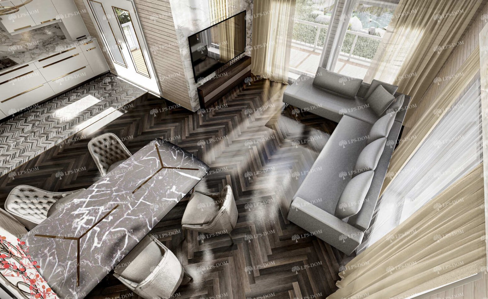 КАРКАСНЫЙ ДОМ НИМ фото интерьера 5