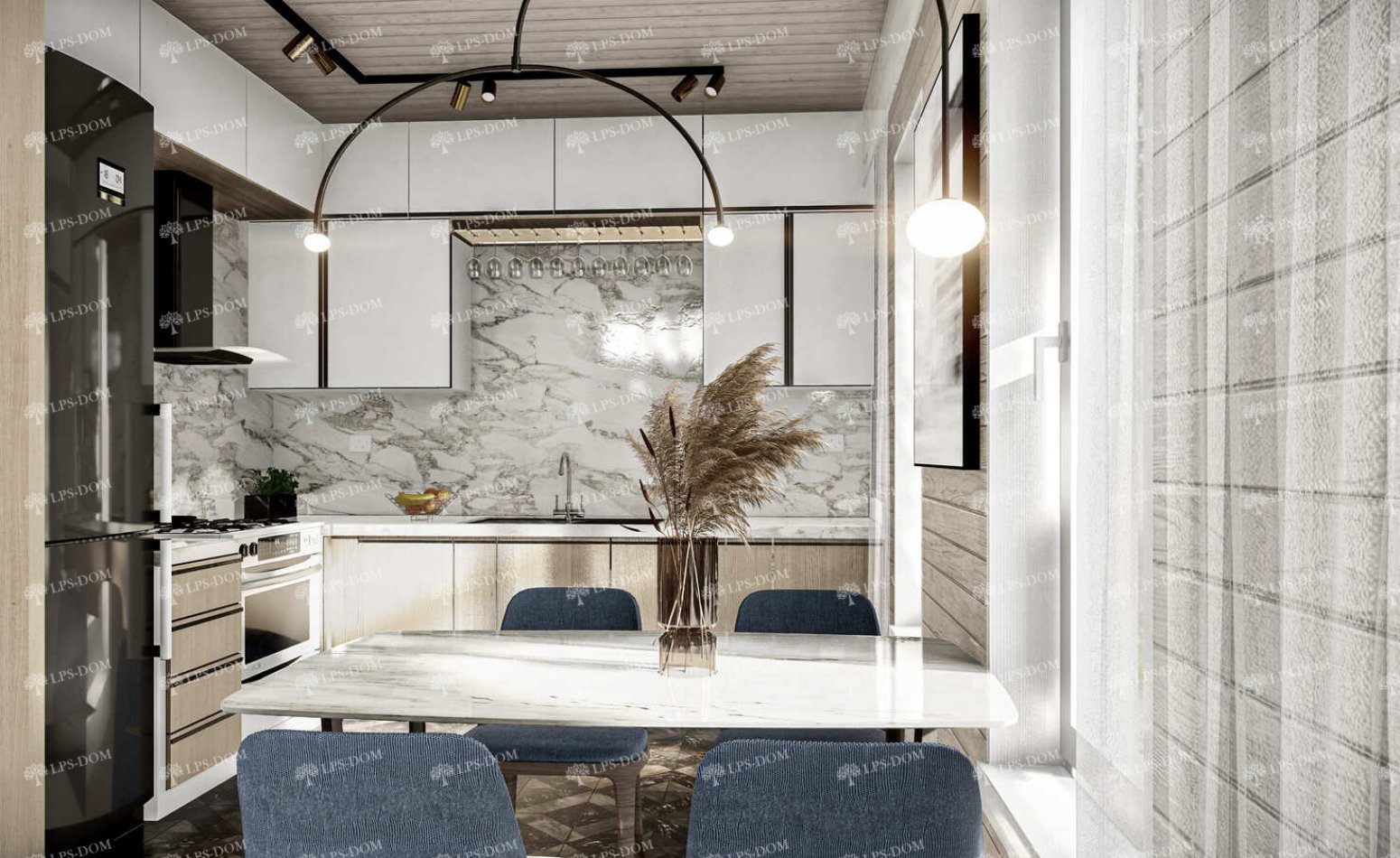 КАРКАСНЫЙ ДОМ ПРАТО фото интерьера 3