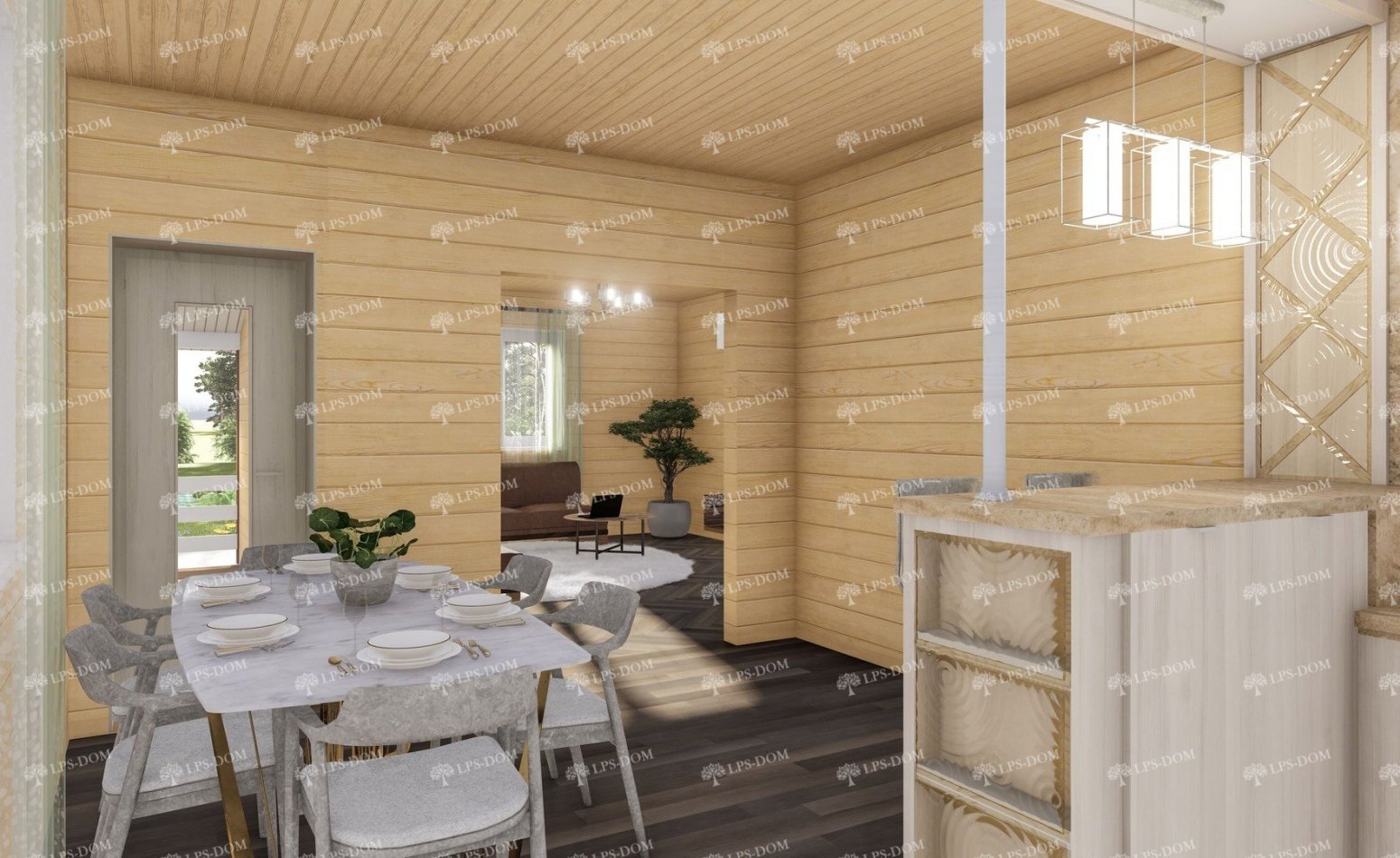 КАРКАСНЫЙ ДОМ НИККО фото интерьера 14