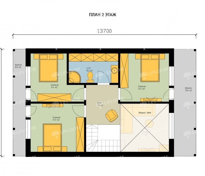 КАРКАСНЫЙ ДОМ ГЛАЗГО планировка 2