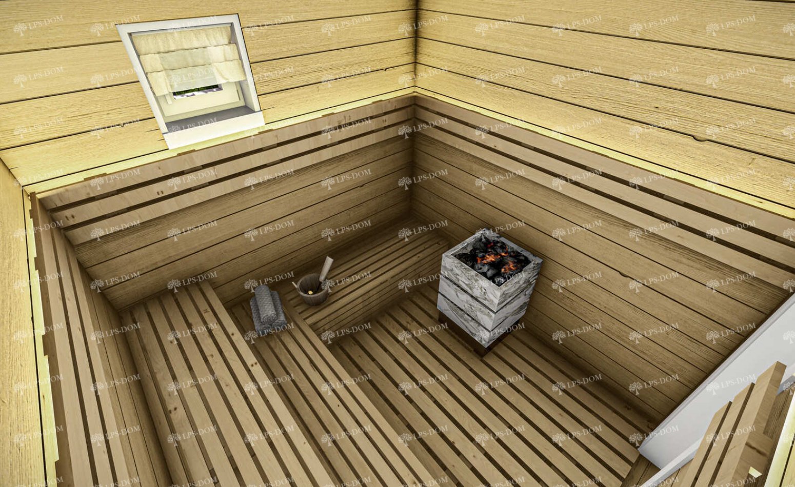 Баня Кретей фото интерьера 5