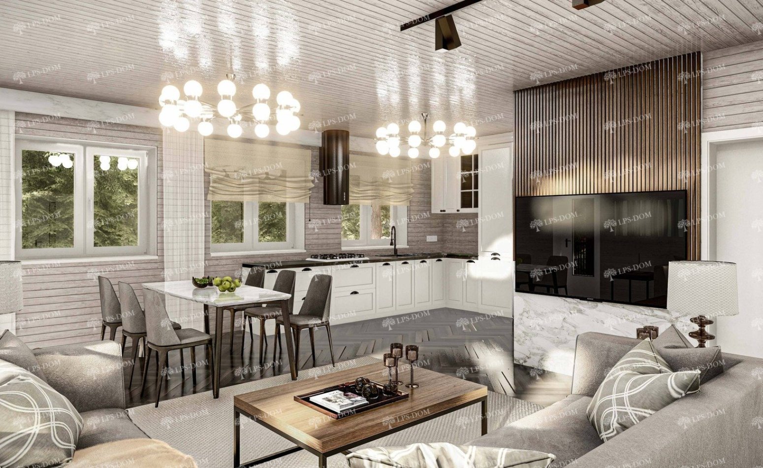 КАРКАСНЫЙ ДОМ ПЕРУДЖА фото интерьера 10