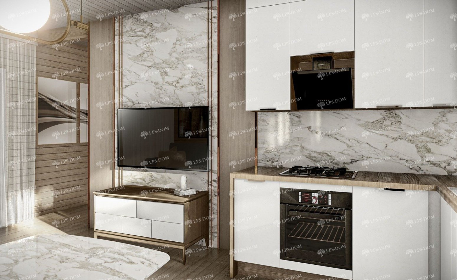 КАРКАСНЫЙ ДОМ ПУАТЬЕ фото интерьера 15